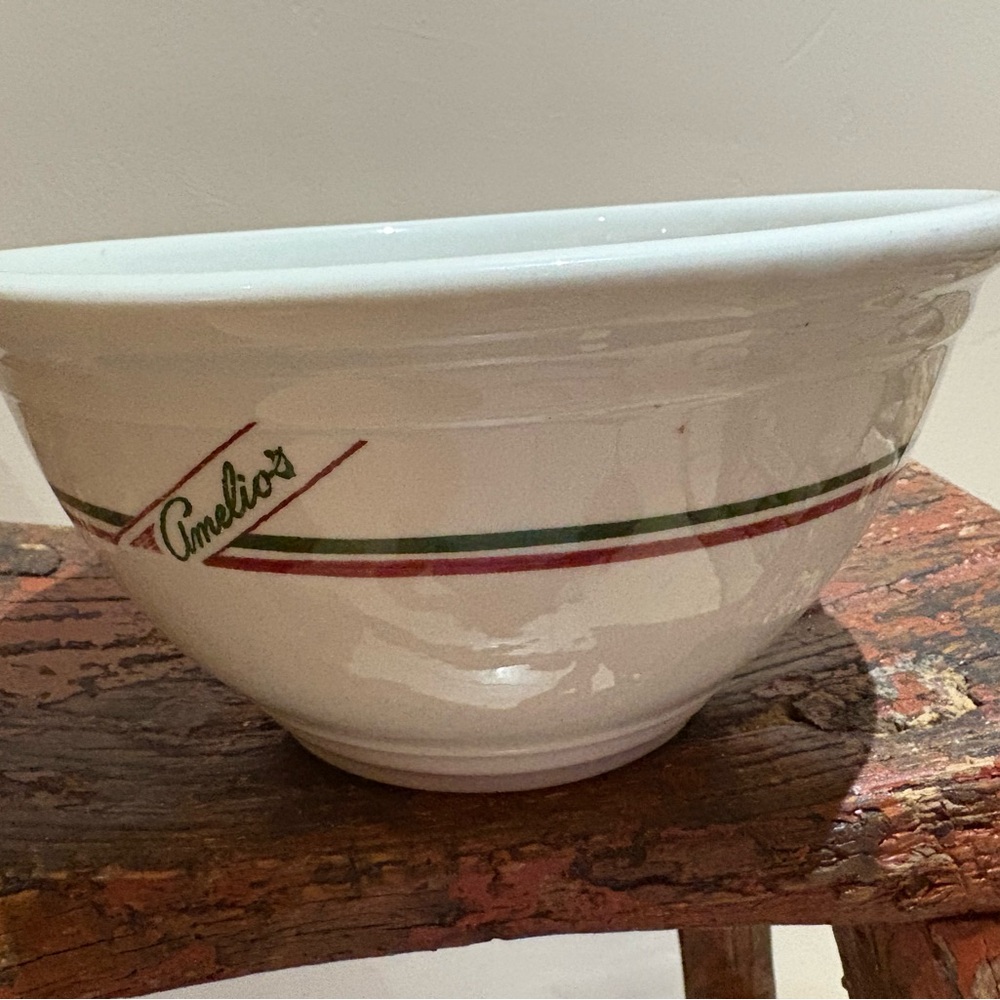 Amelia's White restaurant ware San Francisco Italian Tepco USA china 10” rare